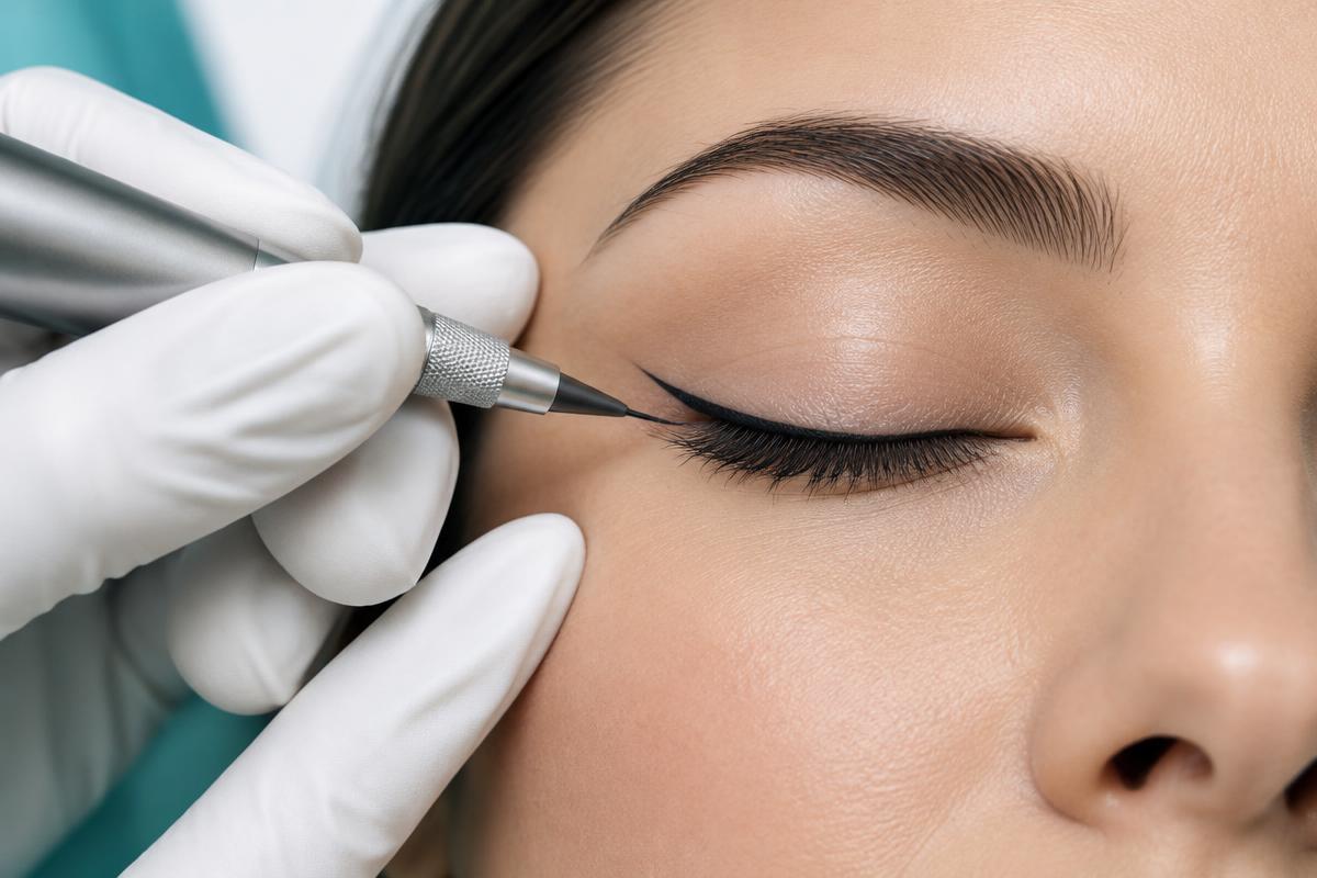 Trattamento di dermopigmentazione eyeliner
